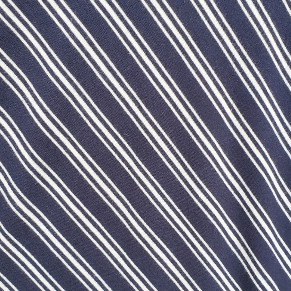 Ann Taylor Navy & White Diagonal Striped Maxi Skirt - Picture 5 of 7